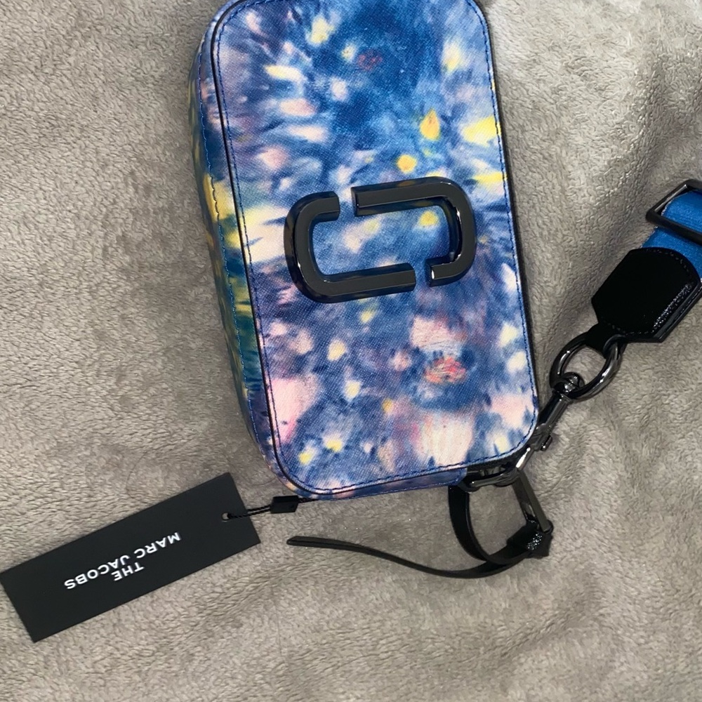 Marc Jacobs Blue and Yellow Tie-Dye Bag